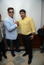 Ravi Kishan, Manoj Tiwari during the Press confrence of Luv Kush biggest Ram Leela at Constitutional Club, Rafi Marg in New Delhi on 31st July 2016